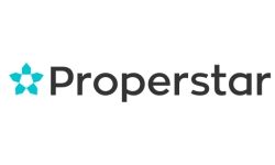 Logotipo de Properstar, que presenta un gráfico en forma de estrella turquesa y el texto 