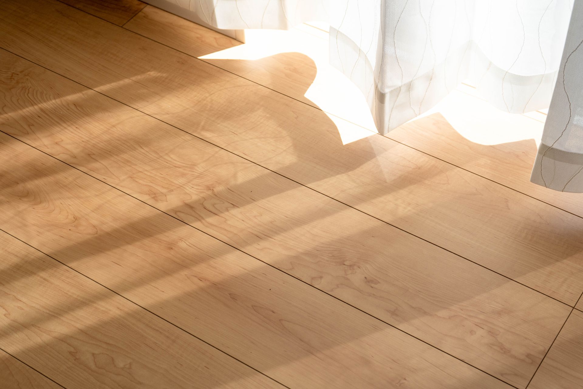 Zoom sur le parquet dans une maison