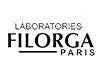 Le logo des laboratoires filorga paris est noir et blanc.