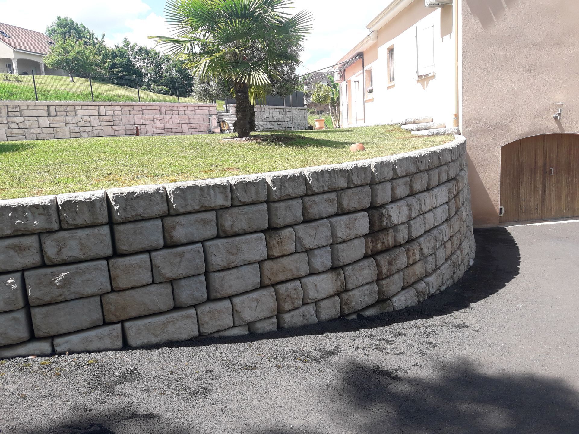 Aménagement mur de soutènement