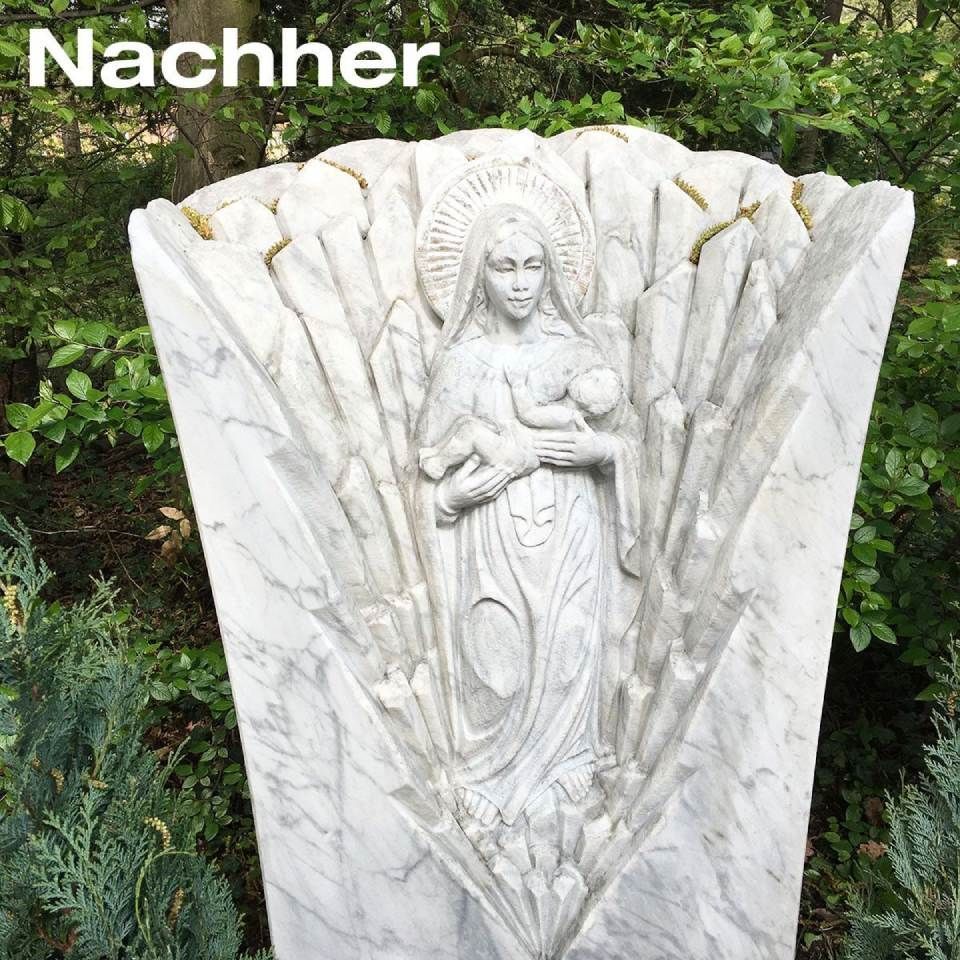 Grabstein nach reinigung, Foto vom Blumen Lehr & Zirngibl e. K.