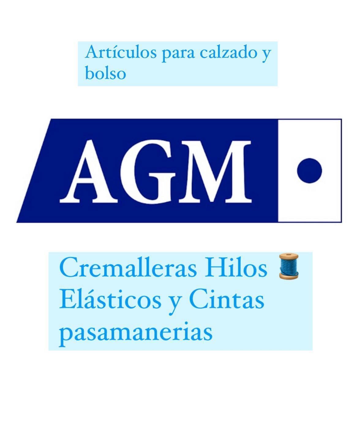 Un cartel azul que dice agm.