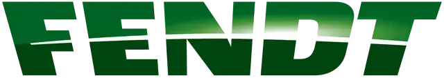 Un logotipo de Fendt verde sobre un fondo blanco