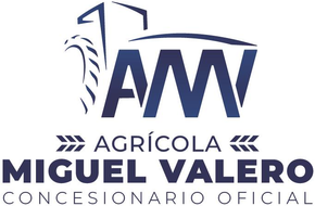 Un fondo azul con texto blanco que dice agricola miguel valero sl