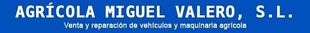 Un fondo azul con texto blanco que dice agricola miguel valero sl