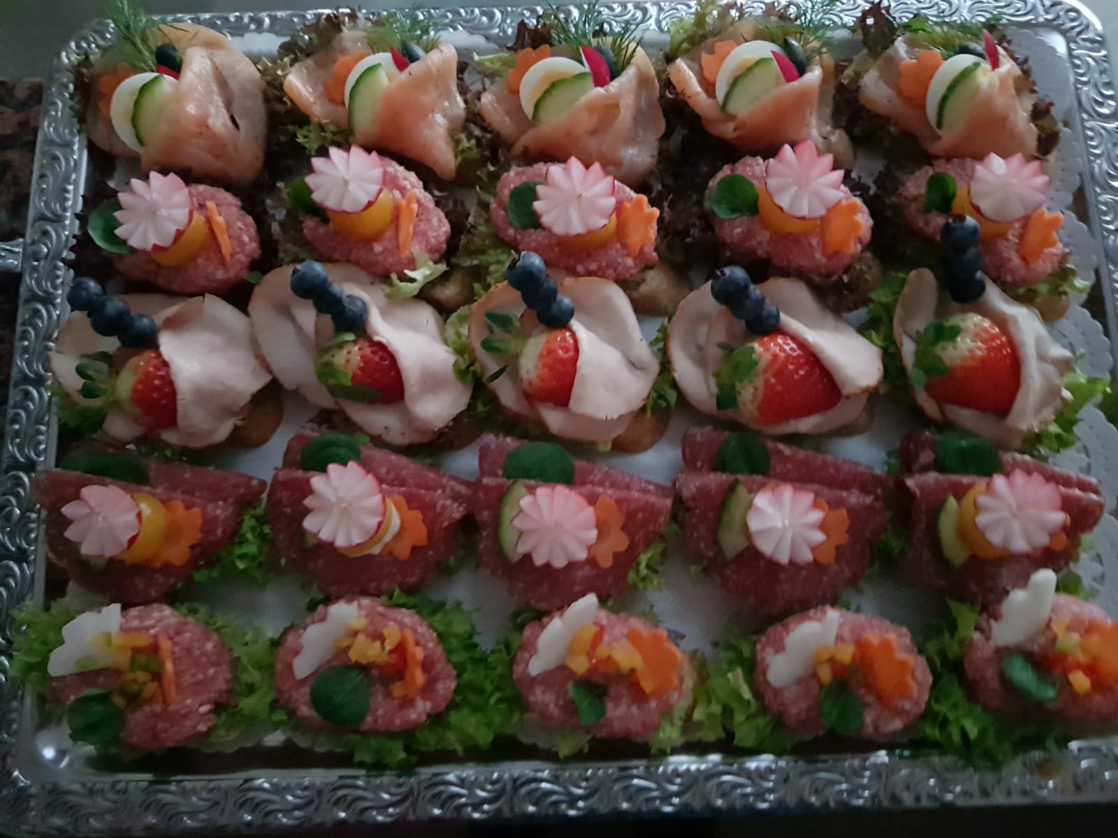 Canapes Partyservice Fleischerei Kolditz