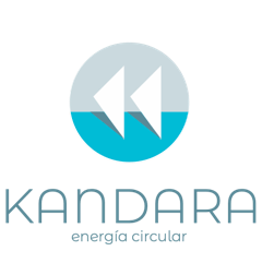 Un logotipo para una empresa llamada Kandara Energy Circular.