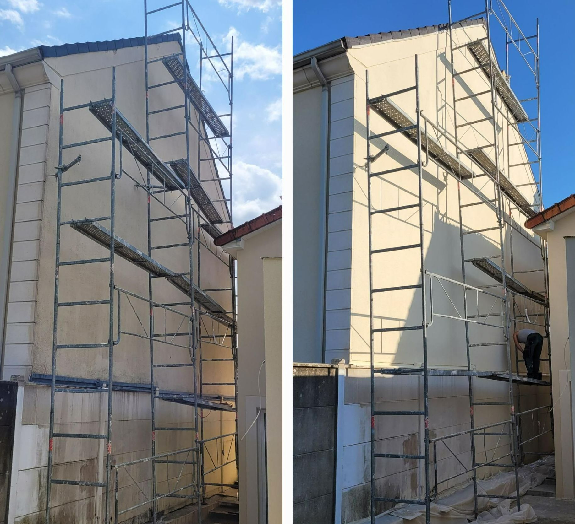 Travaux de ravalement de façade