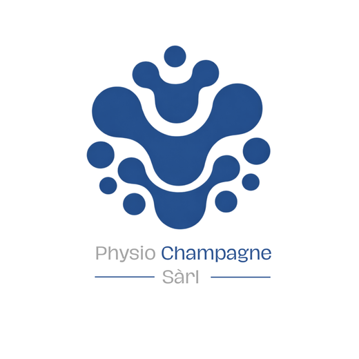 Un logo pour une entreprise appelée physio champagne sarl