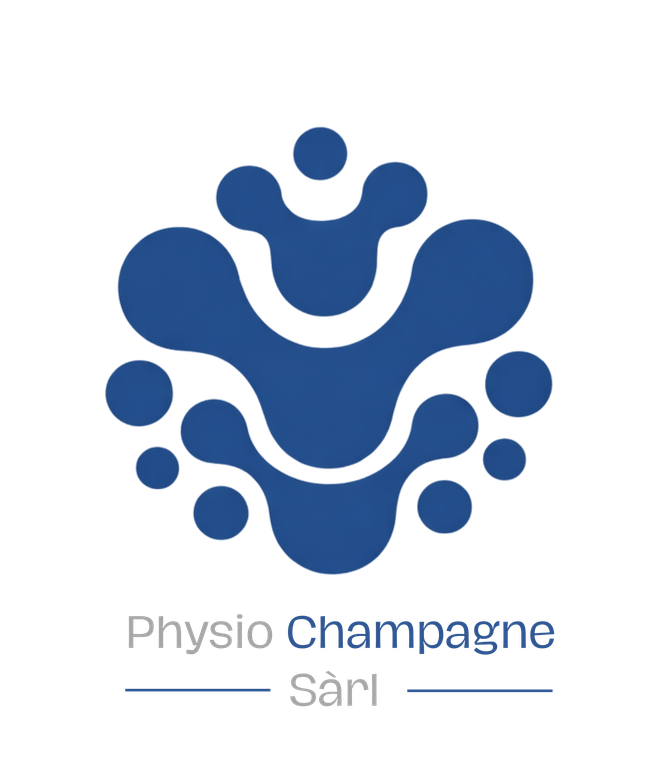 Un logo pour une entreprise appelée physio champagne sarl