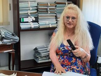 Rechtsanwältin bei einer Beratung