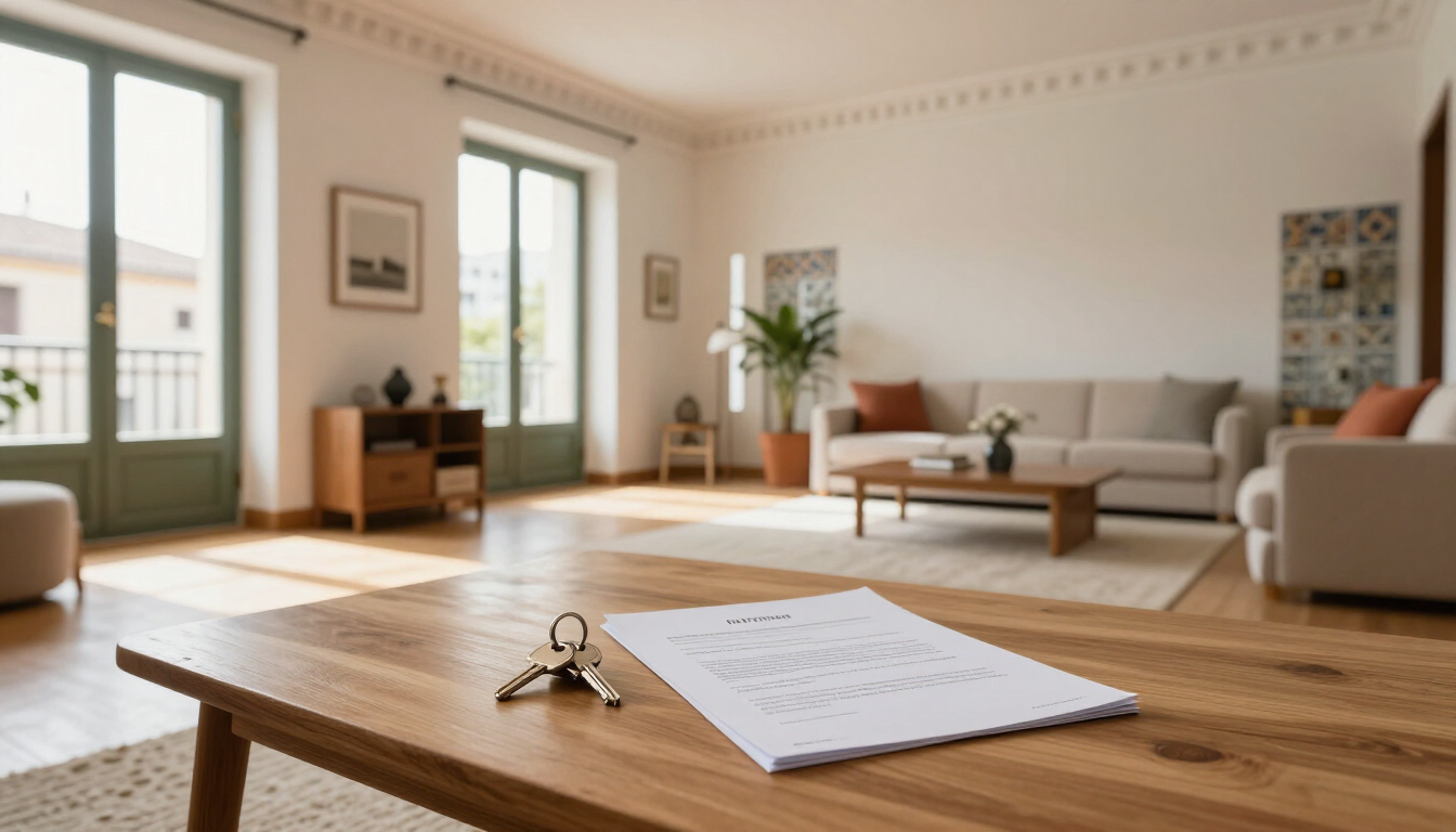 Alquiler con opción a compra: contrato y llaves de una vivienda