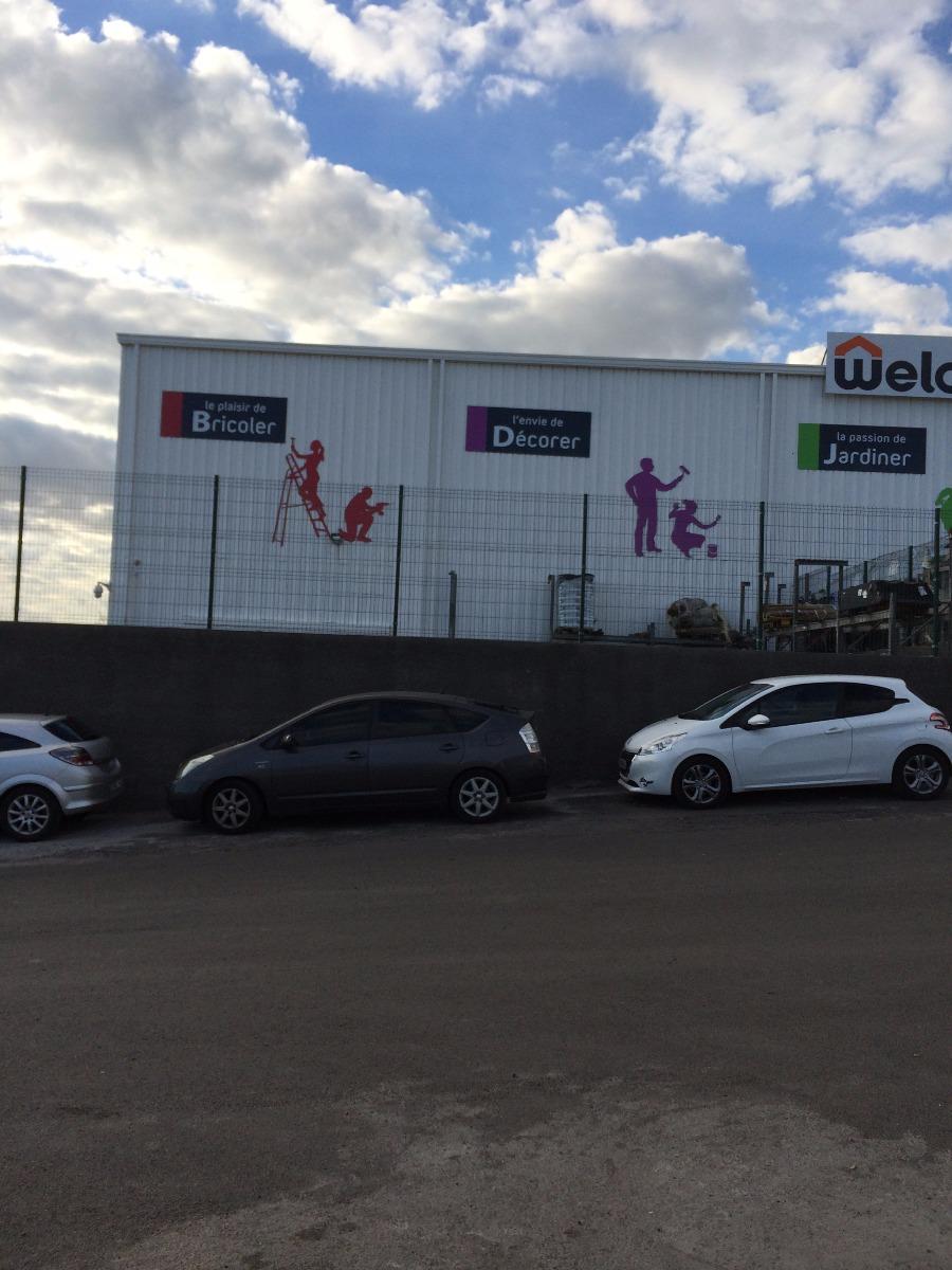 Construction individuel réalisation de magasin WELDOM ST LEU