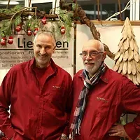 Die Inhaber Andreas und Christian Liebchen von Blumen Paule-Liebchen GbR