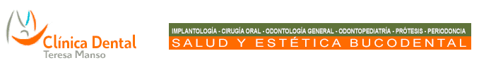 Logo of a dental clinic with the words "Salud y Estética Bucodental" and "Clínica Dental".