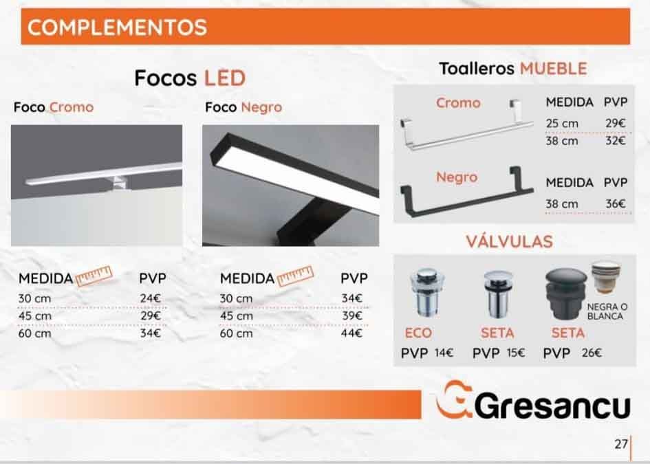 Se muestra un folleto de una empresa llamada gresancu.