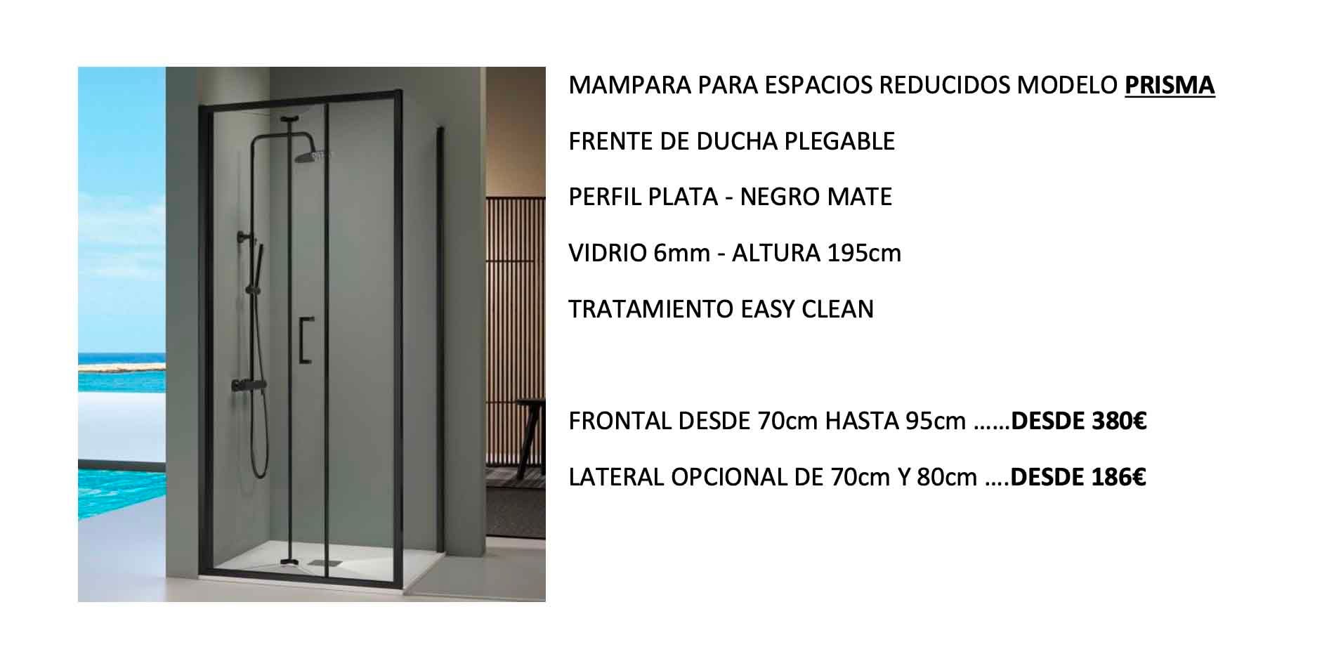 Una imagen de una ducha con escritura en español.