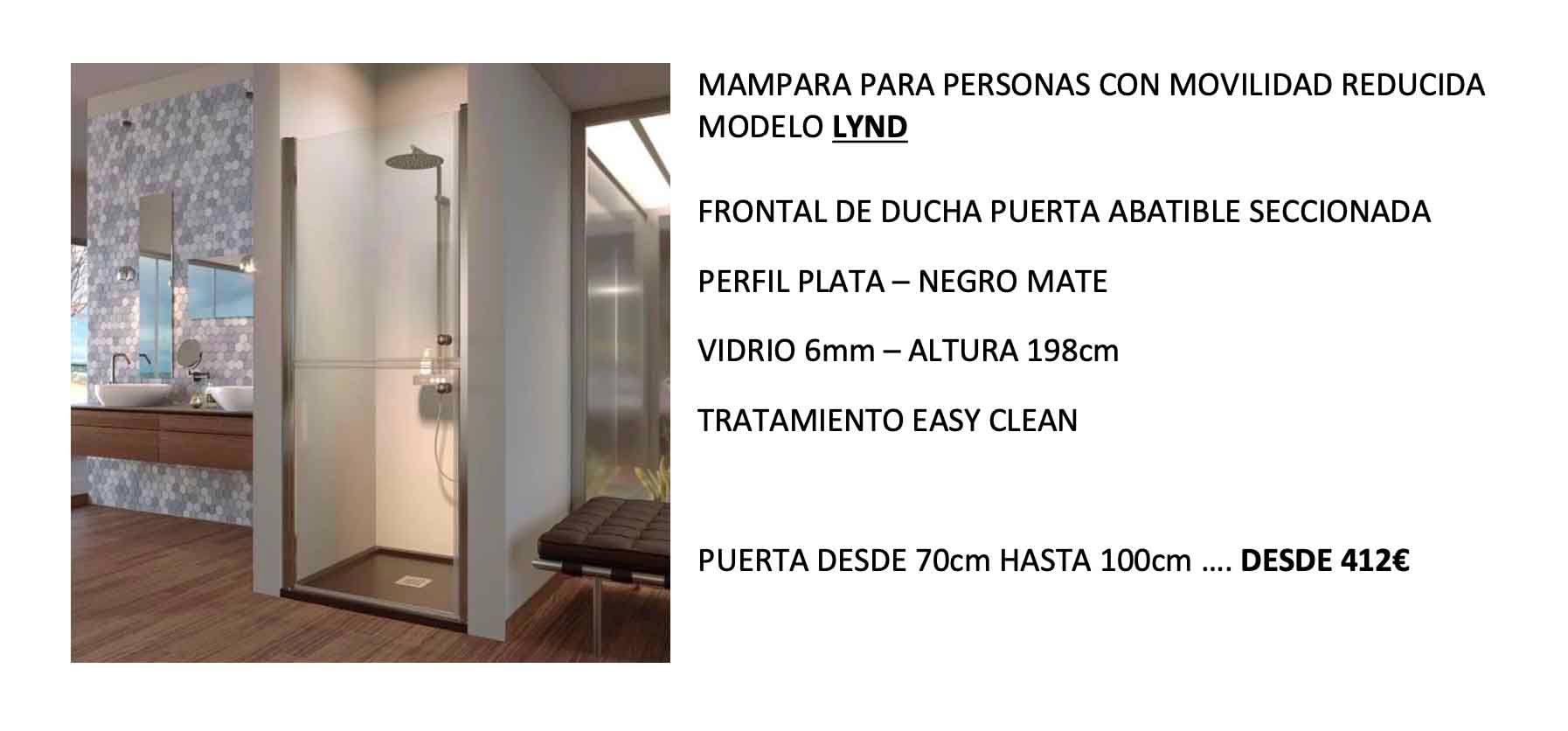 Una imagen de una ducha en un baño con texto en español.