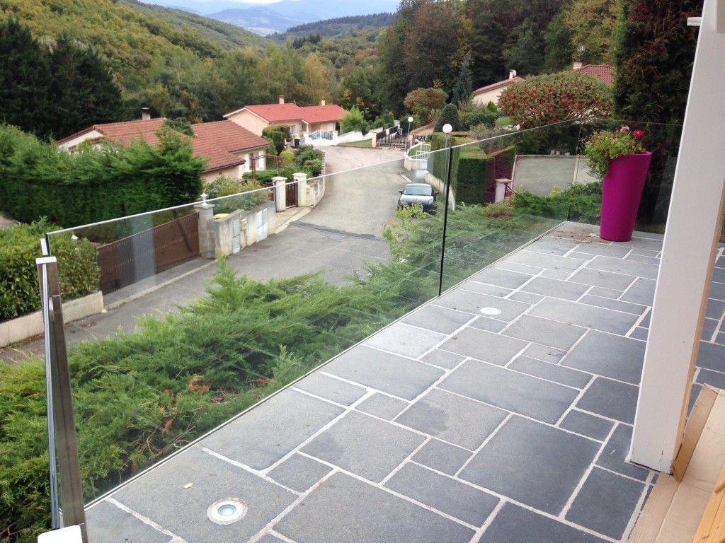 Garde -corps posé par nos miroitiers