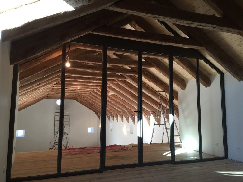 Miroir pour salle, travaux en cours