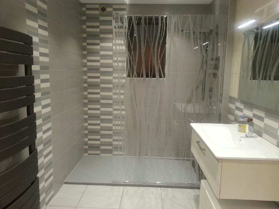 Pare-douche pour douche à l'italienne