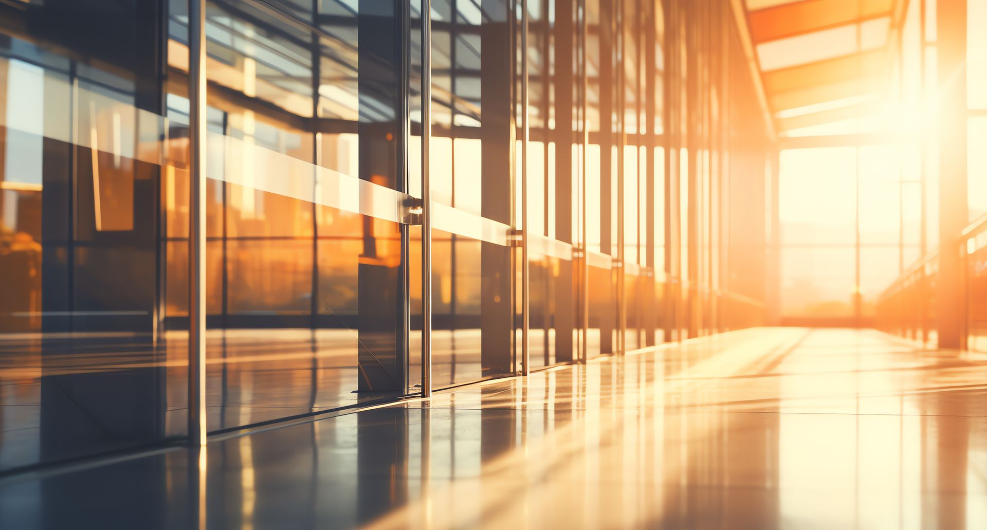 Portes vitrées d'un bâtiment