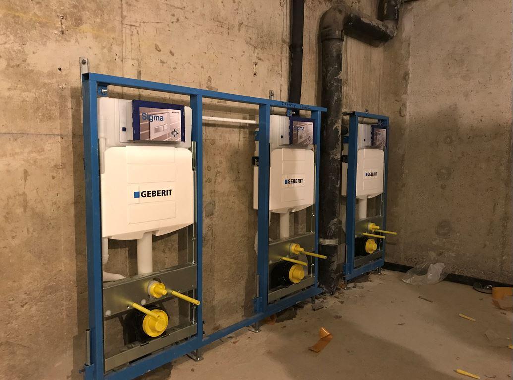 Chantier de chauffage