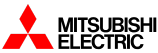 Le logo Mitsubishi Electric est rouge et noir sur fond blanc.