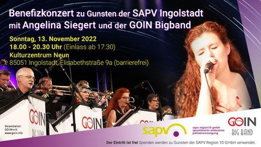  Benefizkonzert der GOIN Bigband zu Gunsten der SAPV Ingolstadt