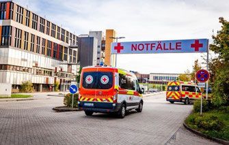 Auffahrt zur Notaufnahme klinikum Ingolstadt