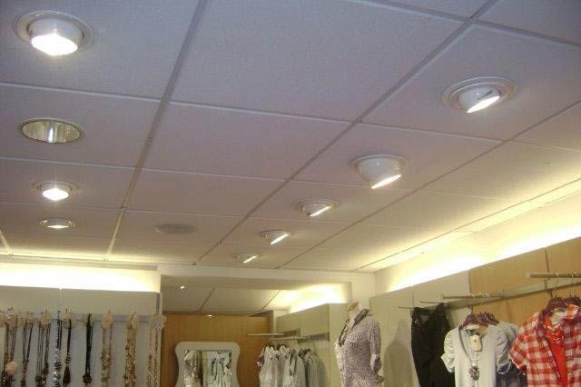 faux-plafond et spots