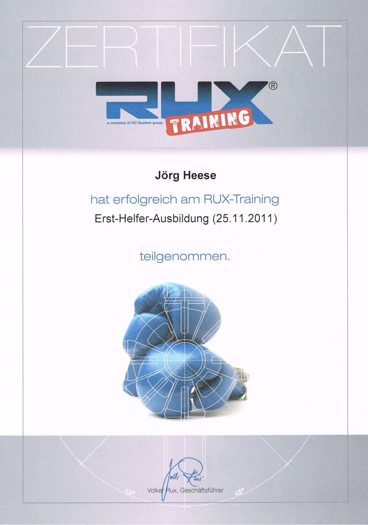 RUX Zertifikat Hesse