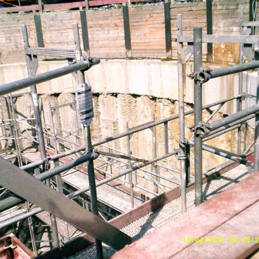 Detailaufnahme Gerüstbau