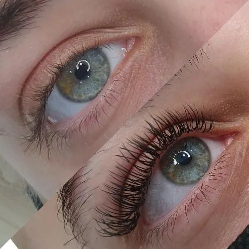 Un primer plano del ojo de una mujer con una máscara.