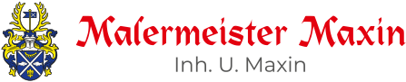 A logo for malermeister maxin inhaberin ulrike maxin