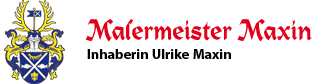 A logo for malermeister maxin inhaberin ulrike maxin
