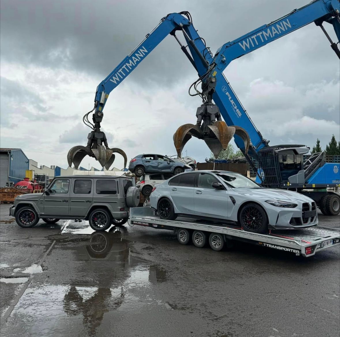 Voiture mise à la casse