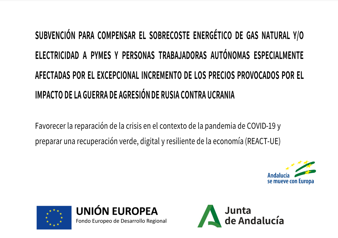 Subvención a los costes energéticos para pymes y autónomos debido a la guerra en Ucrania