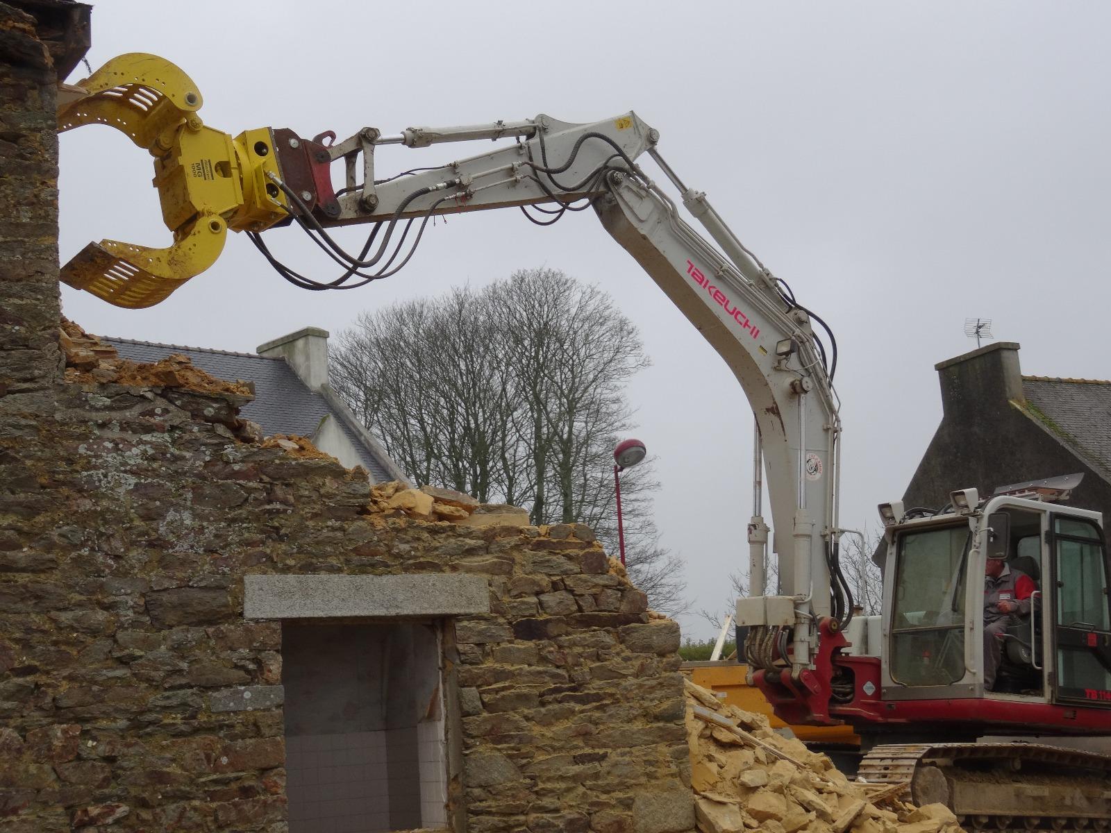 Travaux de démolition