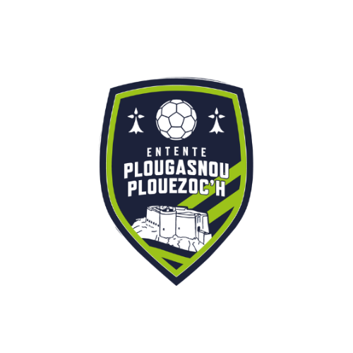 Logo du club avec un ballon de football, des étoiles