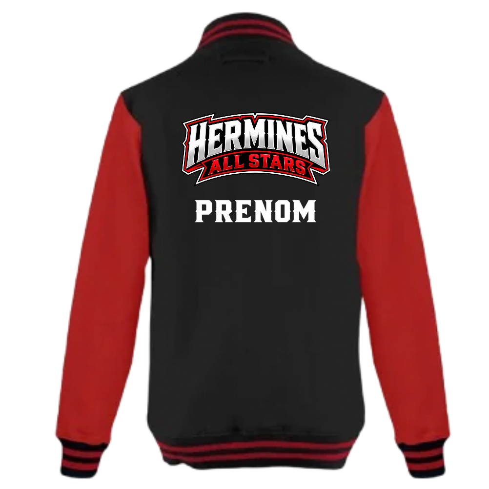 HERMINES - VESTE TEDDY NOIR