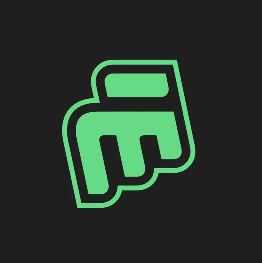 Logo abstrait vert clair 