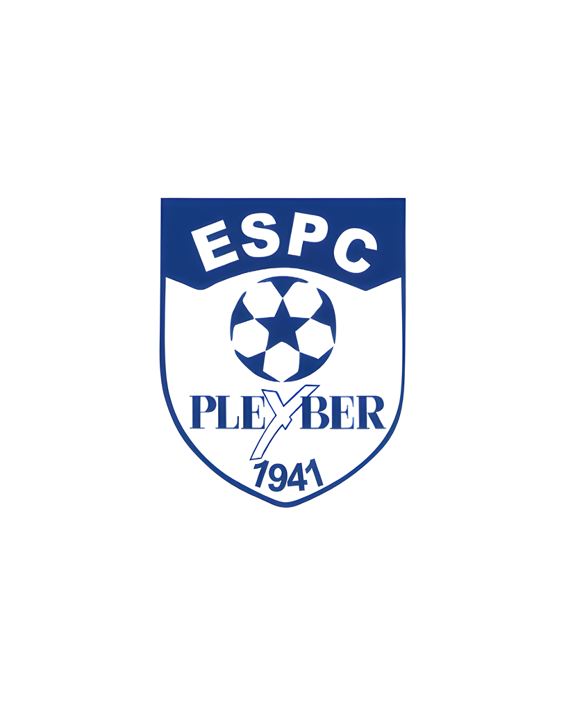 Logo bleu et blanc en forme de bouclier avec « ESPC » en haut