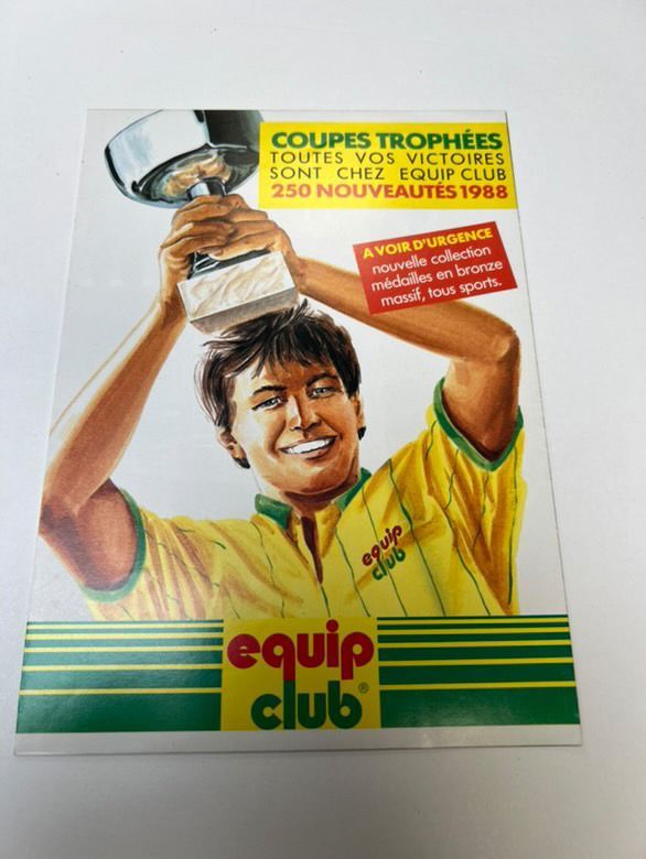 Une publicité d'Equip Club de 1988 