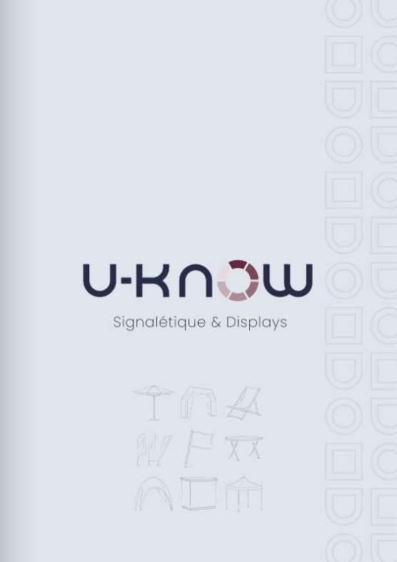 Logo U-KNOW Signalétique & Displays 