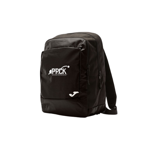 Sac à dos PIPCK noir avec bretelles sur fond blanc