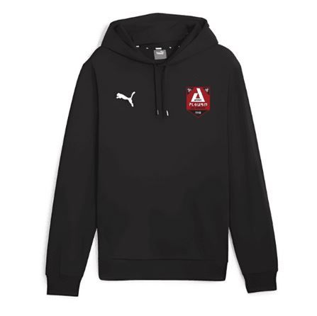 Sweat à capuche Puma noir avec logo Alpine F1 rouge sur la poitrine