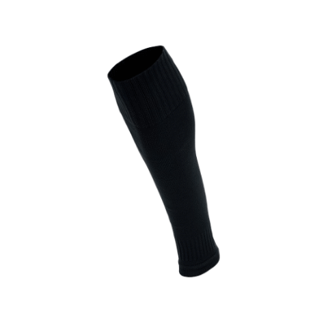 Manchon de compression noir isolé sur fond blanc