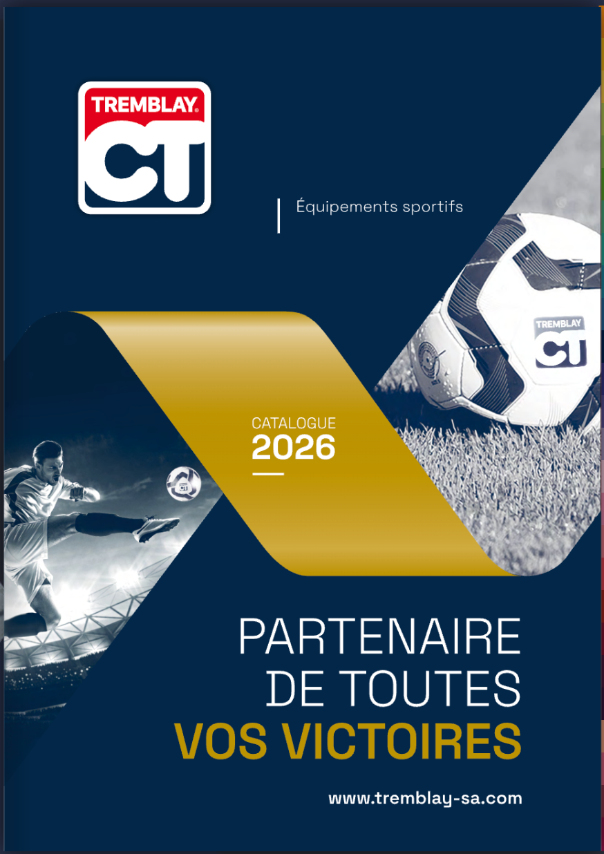 La couverture du catalogue d'équipement sportif Tremblay CT 2026 