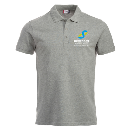 Polo bleu marine avec logo ASME sur la poitrine gauche.